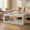 Table basse Elsfield 47,2 po avec finition ultrabrillante