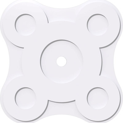30"OD x 3"ID x 10 1/2"C x 1"P Luna Architectural Grade PVC Contemporary Ceiling Medallion