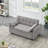 54.30"Double Two-Seat Casual Sofa With Pull Out Bed, Living Room Furniture-1396891566-1396891580