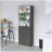 Sutton 2-Door Bookcase, Storage With Multi-Level Shelves And Double Door Design-1959021048