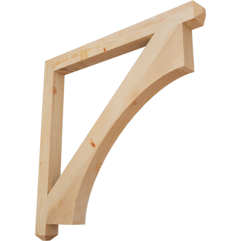 Support Westlake Craftsman, Cèdre rouge de l'Ouest, Lisse, H 48 po x l 3,5 po x P 48 po