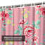 Rideau de douche imperméable à l'eau sans couture avec motif floral-335965451
