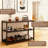 Shoe Bench, 3-Tier Shoe Rack, Entryway Shoe Organizer Storage Bench with Mesh Shelves, 30''
