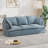 " modern deep seat 3-seater cloud sofa with 2 armrest pillows, chenille fabric, comfortable for living room-607434707