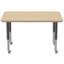 Table rectangulaire d'activité rectangulaire avec pieds réglables-49447495-99105923-99105965