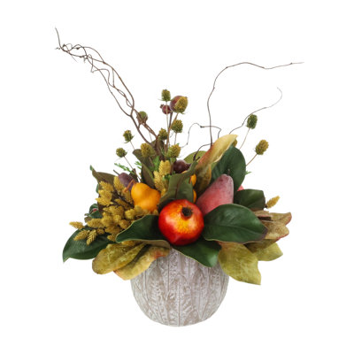 Harvest Faux Floral in Pot