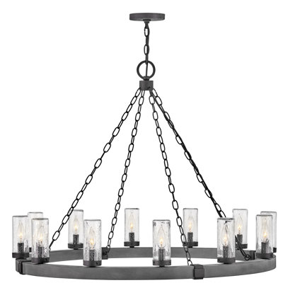 Sawyer 12 -Bulb 28.5" H Outdoor Chandelier
