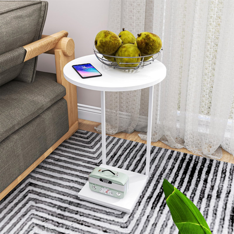 Table de bout Jaiyi, Blanc