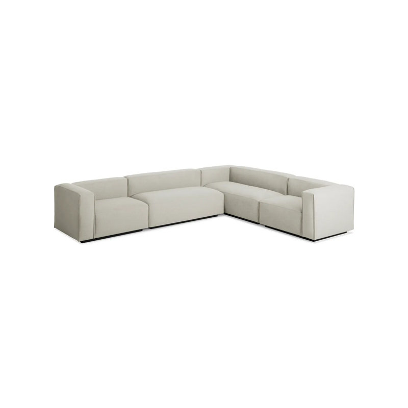 Cleon Modular Sectional, Maharam Mode in Clavicle 100% Polyester, Left Hand Facing