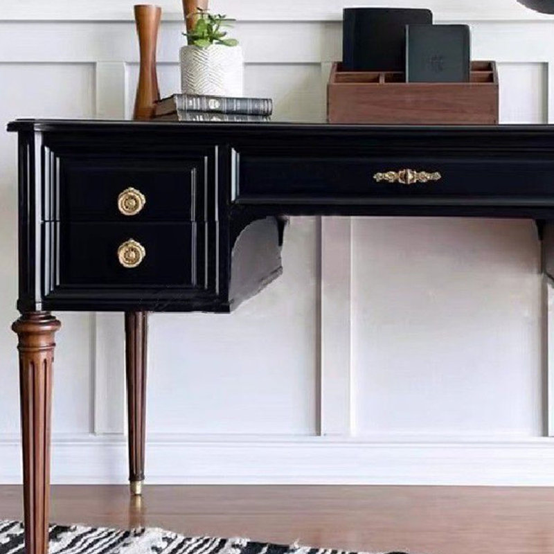 American style light luxury small desk Writing Desk, 29.53" H x 55.12" W x 19.69" D
