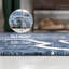 Tapis d'intérieur / extérieur bleu marine / crème Numra-1527396139