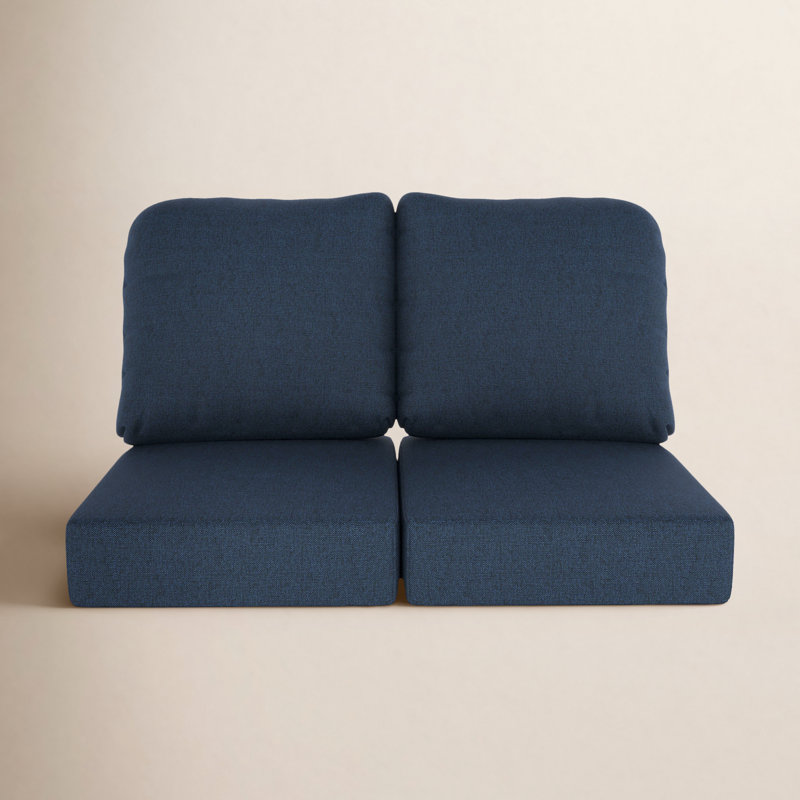 Indoor/Outdoor Sunbrella® Seat/Back Cushion, Spectrum Indigo Sunbrella®