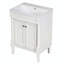Meuble-lavabo moderne à 2 niveaux avec lavabo supérieur