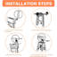 Akito White Foldable Step Stool