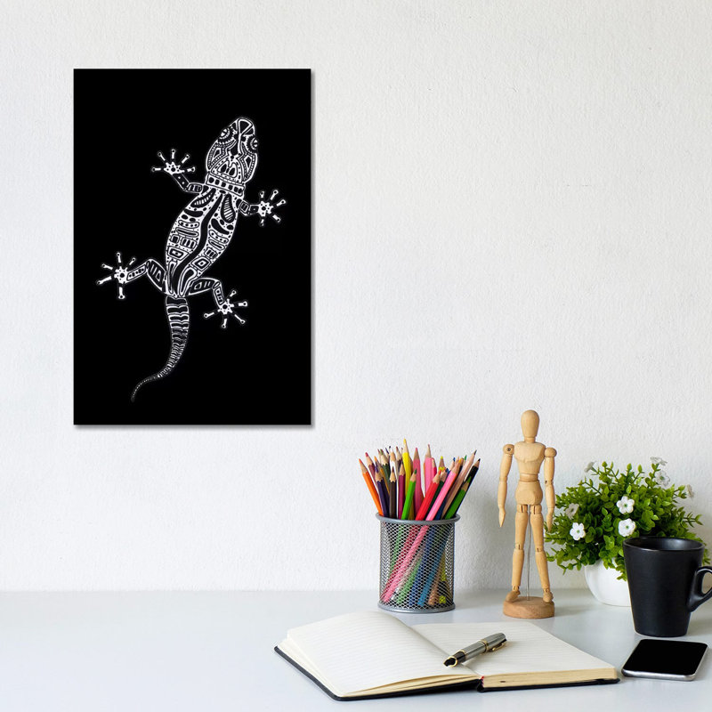Ornate Lizard by Barruf - Wrapped Canvas Gallery-Wrapped Canvas Giclée, 20.32 cm H x 30.48 cm W