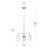 Merry 3 - Light Steel Dimmable Chandelier-1125713804