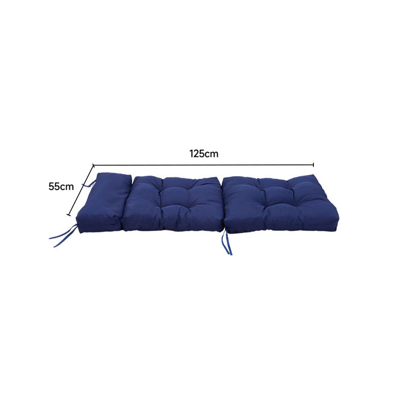 Waterproof Sun Protection Seat/Back Cushion, Navy Blue