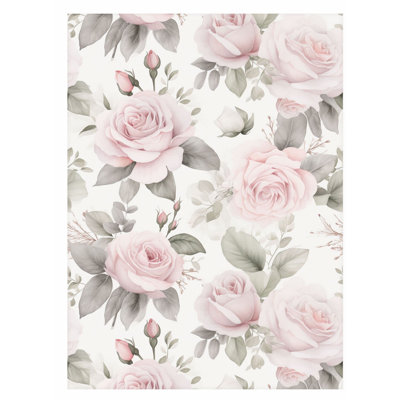 Reproduction d'art sans cadre Floral Luxury Roses VI Cottage