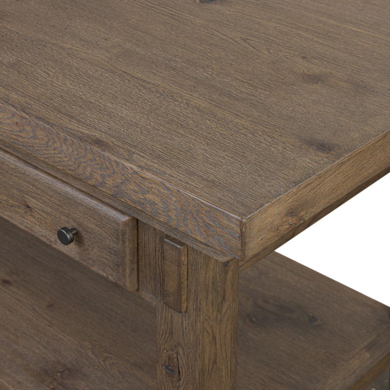 Tobiah Kitchen Island-Brown Oak