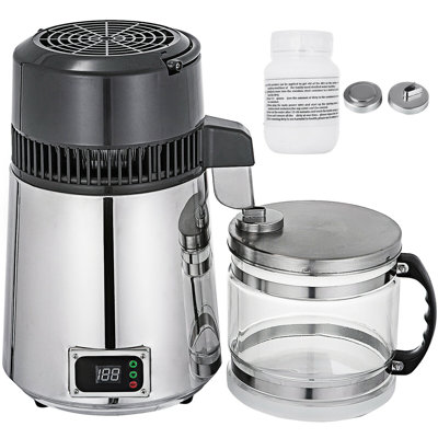Countertop Water Distiller, 1.1 Gallon/4L, 750W Stainless Steel Distilled Water Making Machine