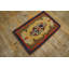 Tapis multicolore antique en laine crochetée American Jewel Tones