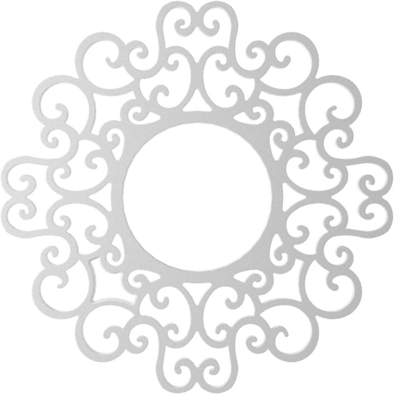 Médaillon de plafond perforé en PVC de qualité architecturale Reims 20 po x P 7 5/8 po x P 1/2 po, Inachevé