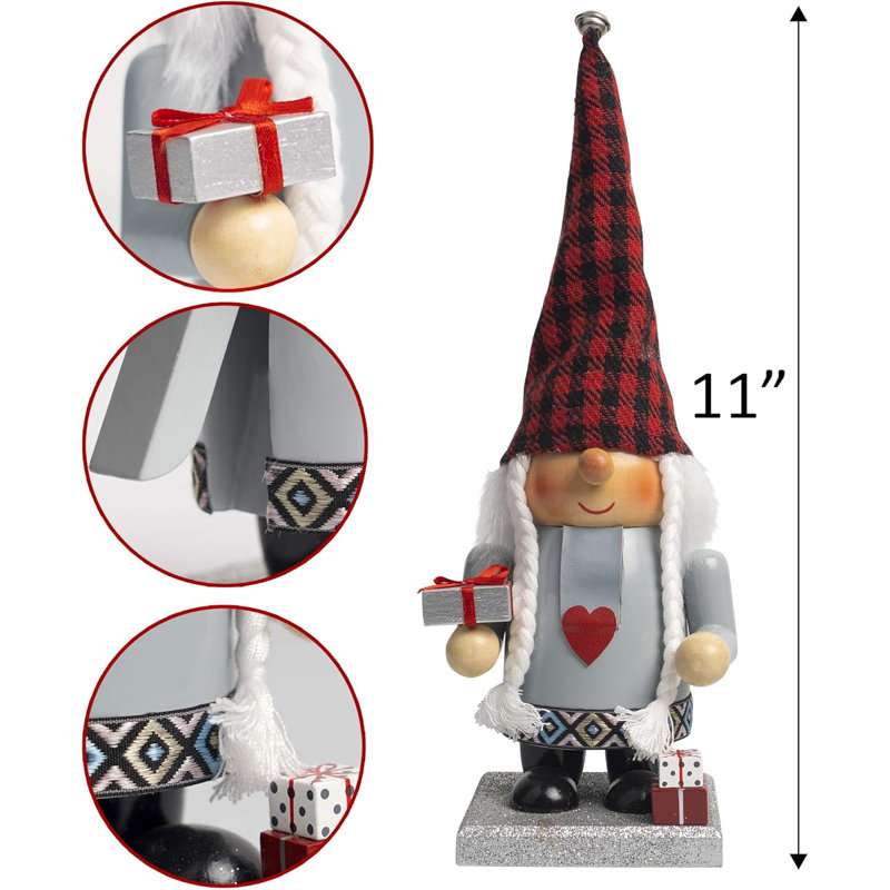 2 Set Gnome Christmas Decorative Nutcracker