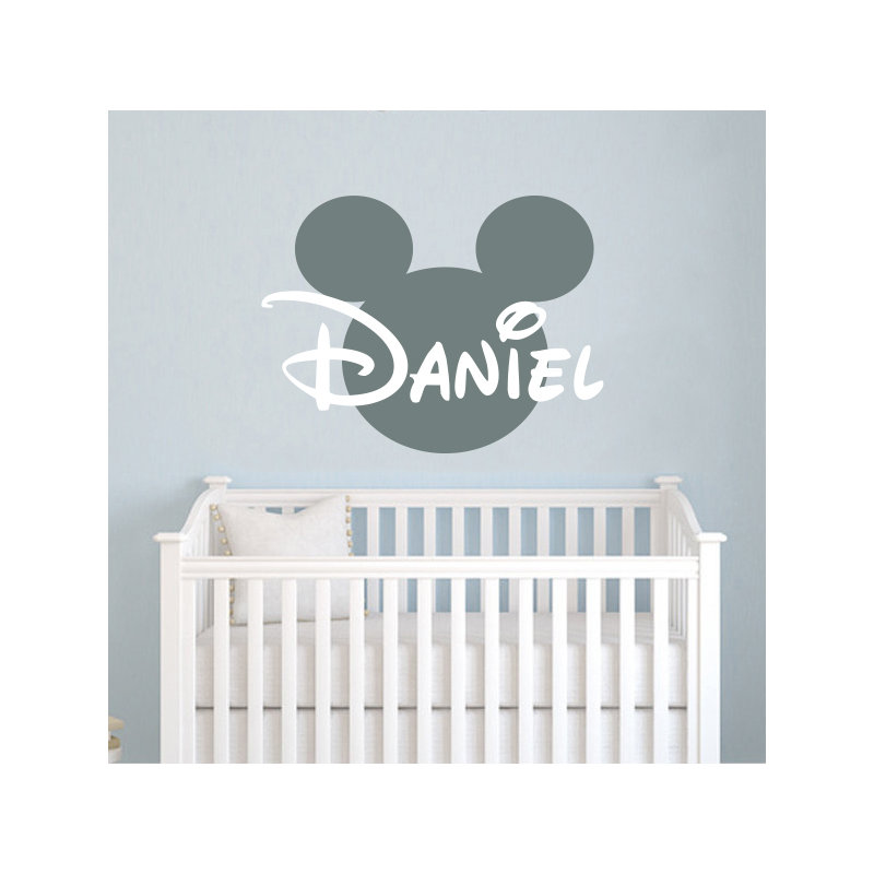 Adhésif décoratif Mickey Mouse, Oui, Rouge clair, Noir