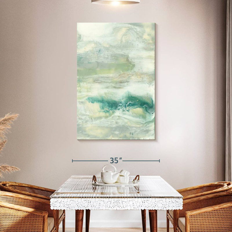 Avery Serene Seafoam I, 48" H x 32" W