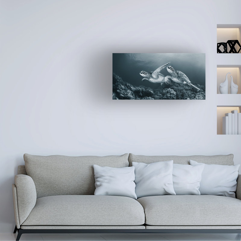 Art mural sur toile tendue - "Twin Dance" Andrey Narchuk pour décoration de salon, de chambre à coucher ou de bureau - 16 x 32