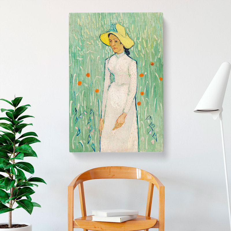 Girl In White by Vincent Van Gogh - Wrapped Canvas Painting, 76cm H x 50cm W x 3cm D