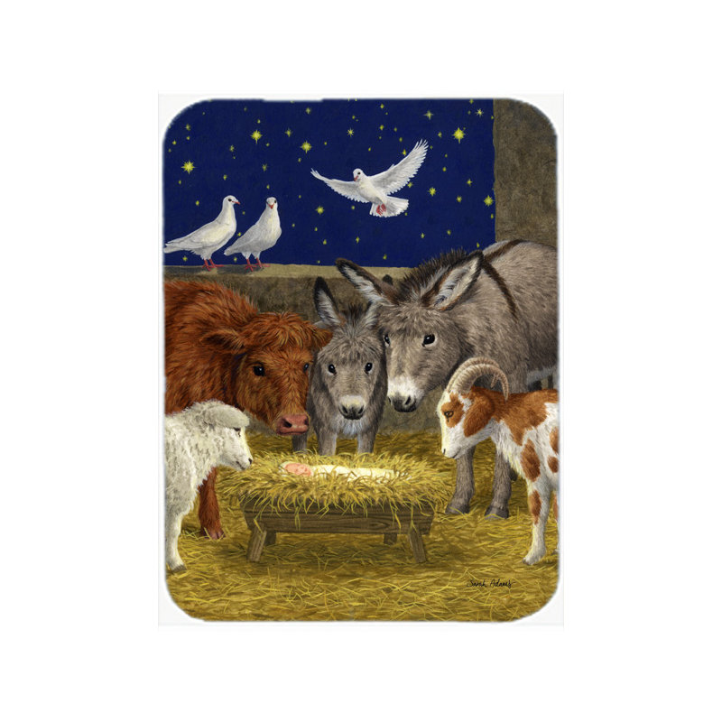 Vahig with Just Animals Glass Cutting Board