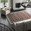 Wool Oriental Area Rug in Rust/Ivory