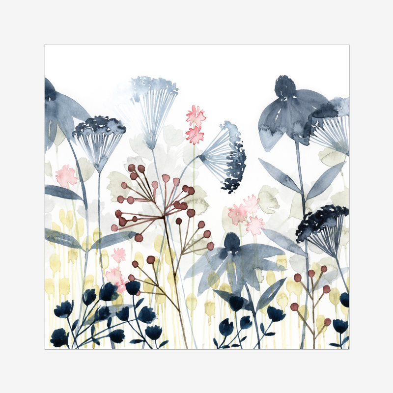 Layered Gardens I by Grace Popp - Painting, 30cm H x 30cm W, Wrapped Canvas