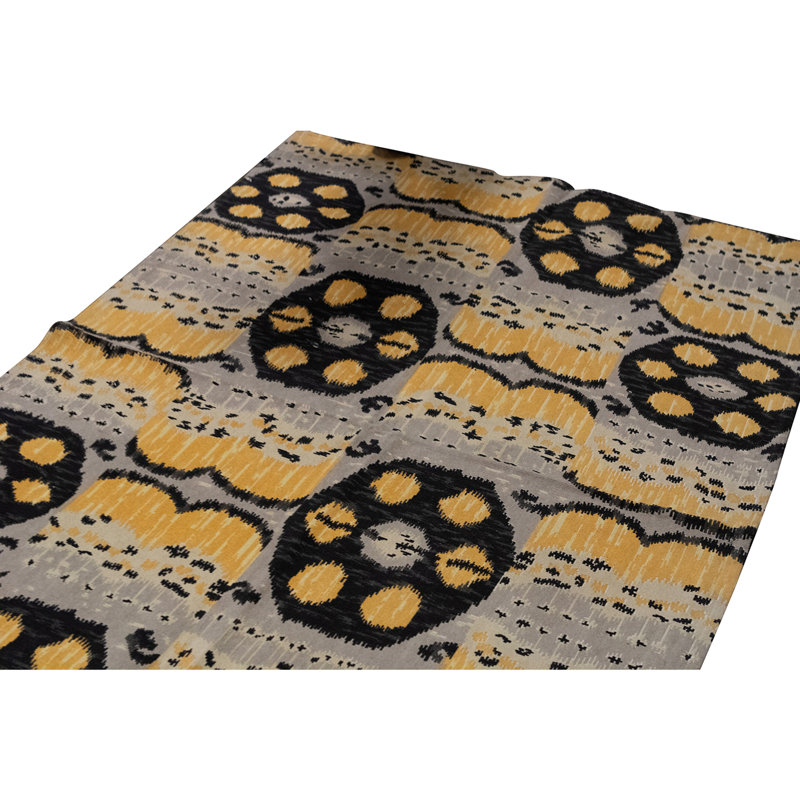 Flatweave Wool Ikat Area Rug in Multi