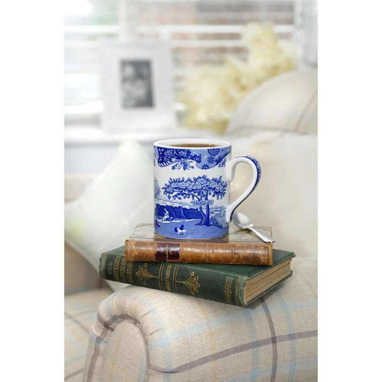 Spode Blue Italian Wine Glass Set of 4 - 16 oz. - On Sale - Bed