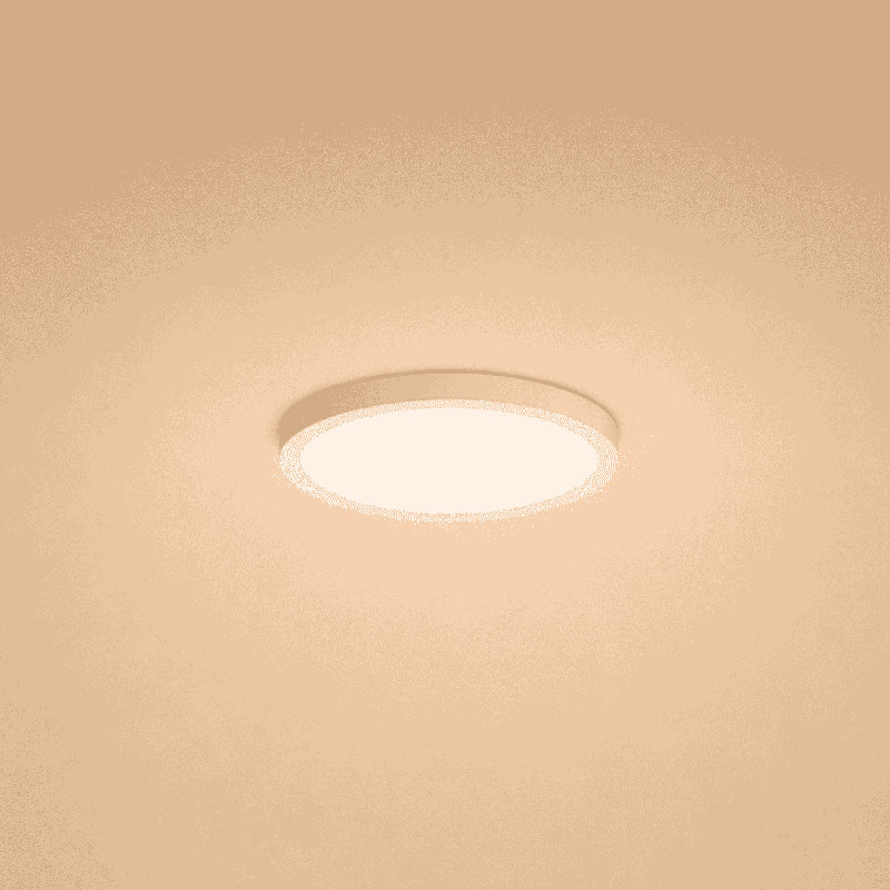 Raed LED Flush Mount in White, White, 0.9" H x 12" W x 12" D