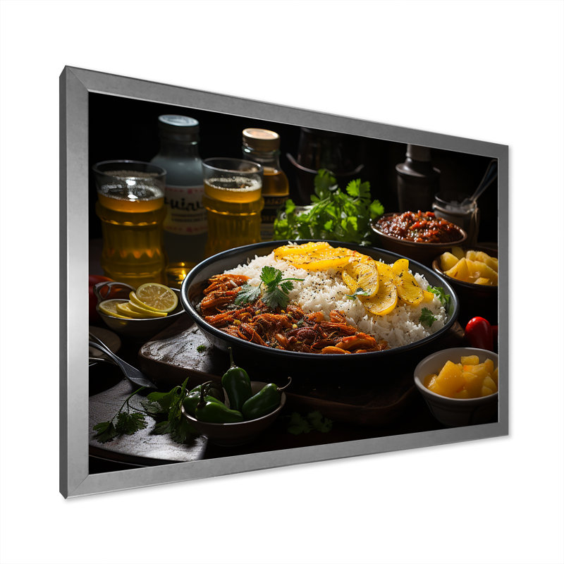 Arôme cubain Food Impression III, Toile tendue, H 16 po x l 32 po x P 1 po