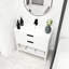 Meuble-lavabo de 36 po en contreplaqué pour salle de bain - Lavabo en résine, 2 tiroirs, fonction autoportante avec lavabo-1032777634