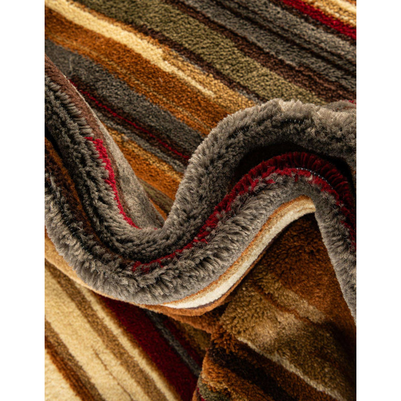 Ivetta Performance Abstract Indoor Rug, Round 7'10"