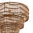4-light Natural Rattan Tiered Pendant Light