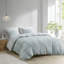 Literie 100% coton très grand / très grand - broderie colorée, couette réversible, 2 taies décoratives, housse de couette élégante et design, fermeture à boutons, attache intérieure, facile à nettoyer