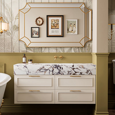 French style simple fashion bathroom cabinet