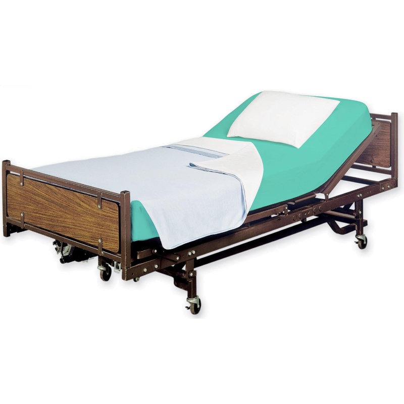 Fitted Hospital Bed Sheet – Twin XL 36" x 80" x 9", 100% Cotton – Soft, Breathable & Durable, Deep Pocket Sheet for Hospital & Adjustable Beds 