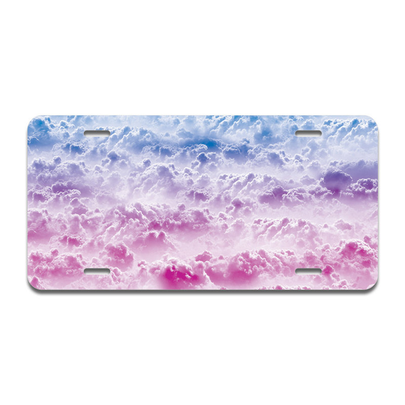 Candy Clouds Aluminum Plate Frame