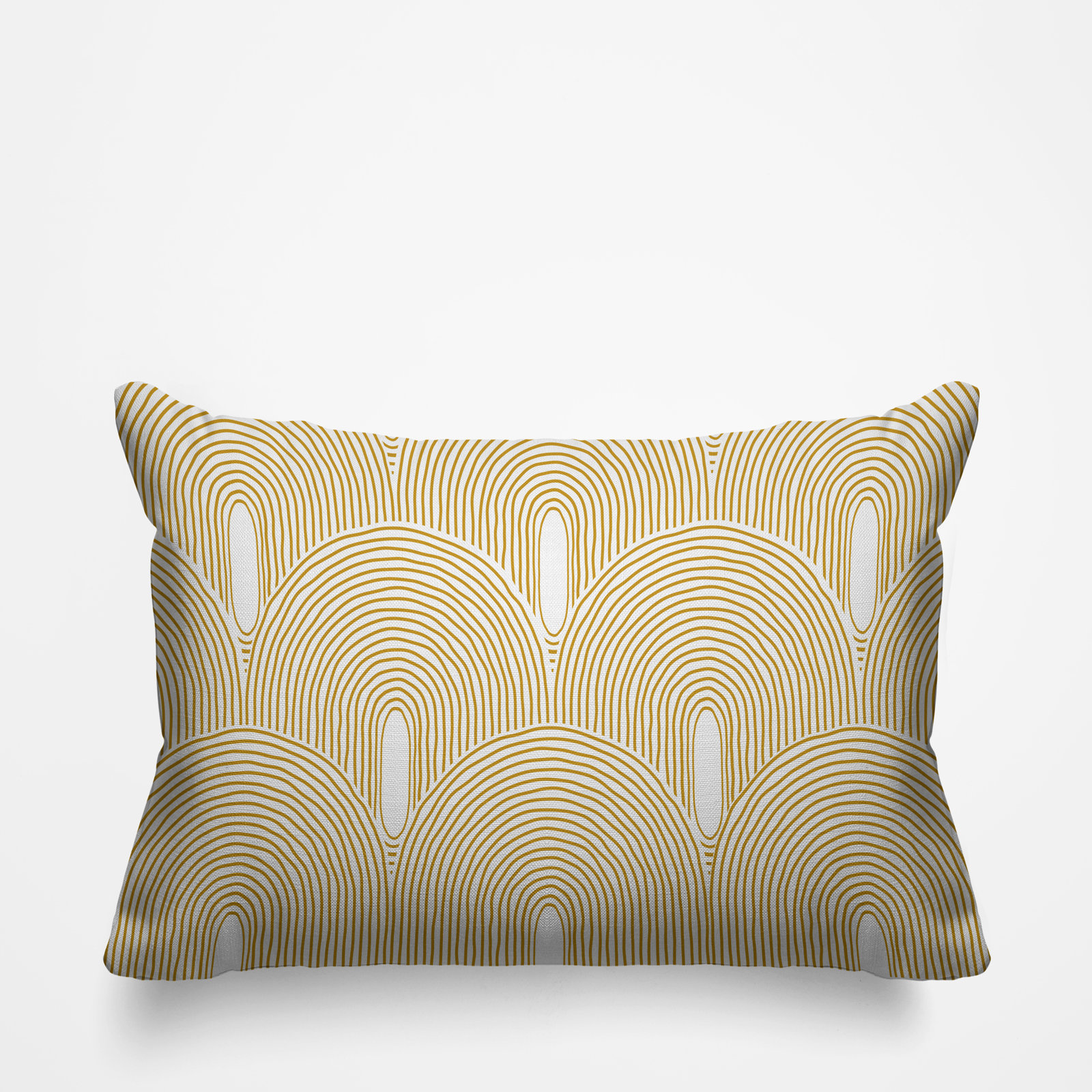 Limpo Starburst Indoor/Outdoor Throw Pillow, Yellow, Rectangular, 18"H x 25"W