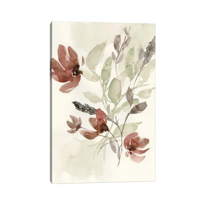 Dusty Flower Composition II by Jennifer Goldberger - Wrapped Canvas Painting