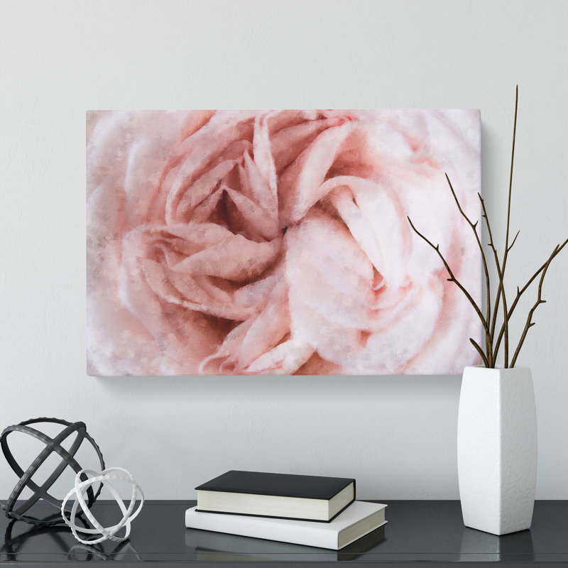 Petals Of A Pink Carnation - Wrapped Canvas, 40cm H x 60cm W x 3cm D