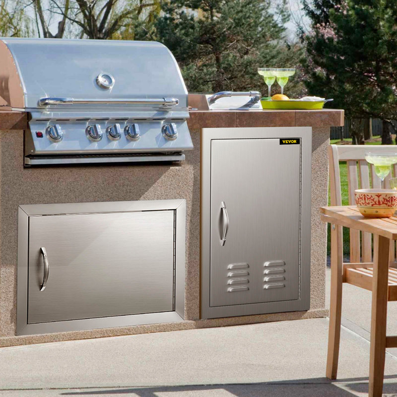 14" x 20" Stainless Steel Single Access Door with Ventilation