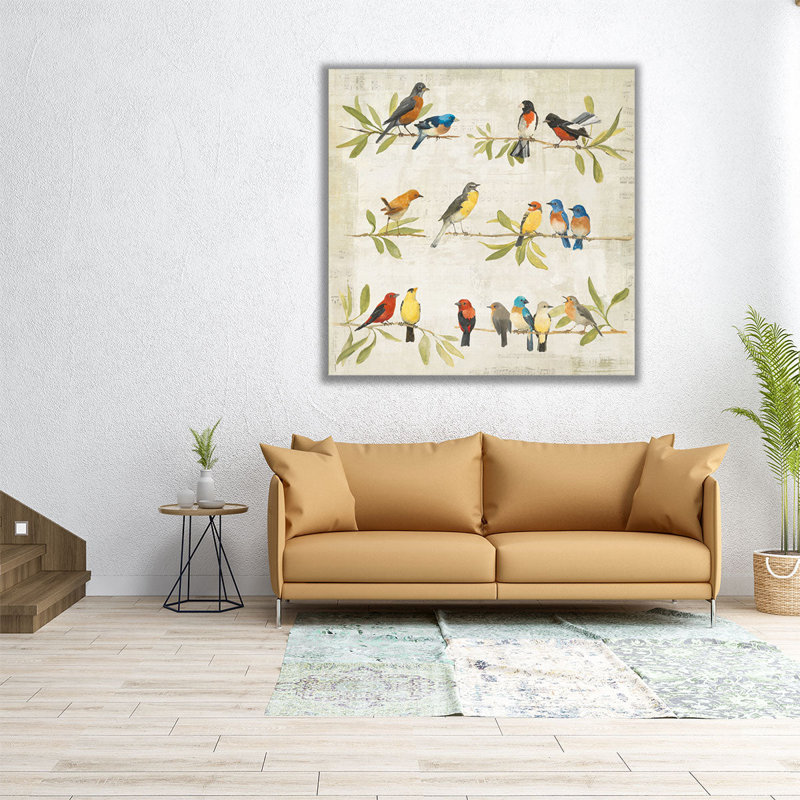 Adoration of the Magpie Music - reproduction d'art sur toile, H 16 po x l 16 po